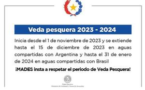 Hoy inició veda pesquera