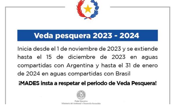 Hoy inició veda pesquera