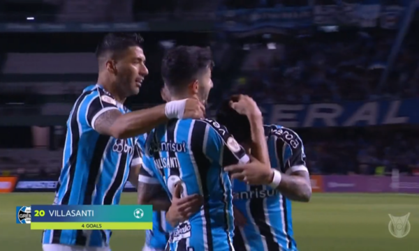 (VIDEO). Gol de Mathías Villasanti para el Gremio en el Brasileirao