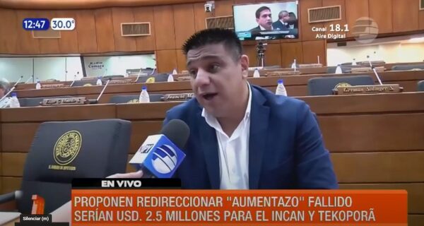 Proponen redireccionar ''aumentazo'' fallido | Telefuturo