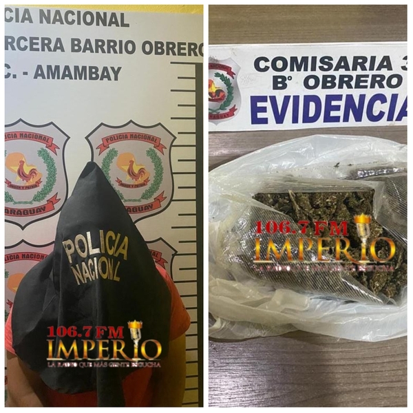 Detienen a un menor de 17 años por comercializar drogas a estudiantes de un colegio - Radio Imperio 106.7 FM