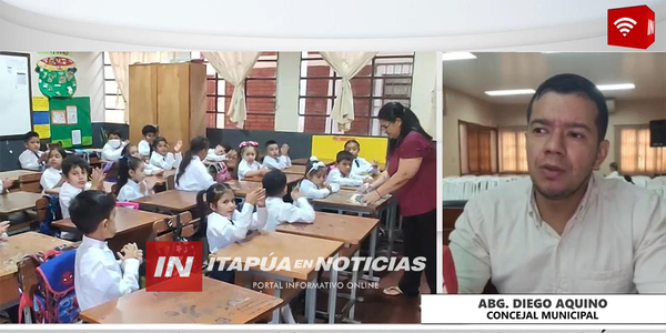 DIEGO AQUINO ESTÁ COMPROMETIDO CON LA REINSERCIÓN DE ESTUDIANTES QUE ABANDONARON LA ESCUELA - Itapúa Noticias