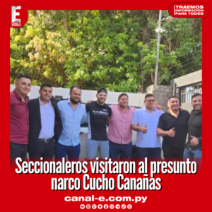 Varios seccionaleros fueron a visitar al presunto narco Cucho Cabaña