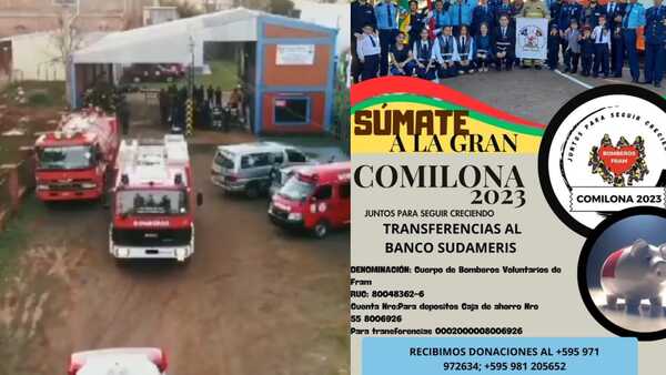 Gran comilona solidaria a beneficio del Cuerpo de Bomberos Voluntarios de Fram