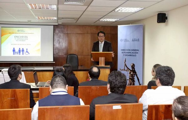 Presentaron Encuesta de Satisfacción de Usuarios de los 9 Juzgados de Paz de Capital