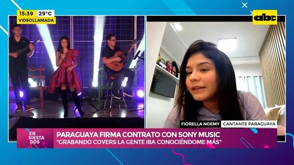 Video: paraguaya firma contrato con Sony Music - Ensiestados - ABC Color