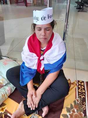 Natalia Romero endurece protesta - San Lorenzo Hoy