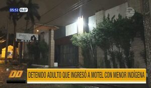 Ingresó a un motel con una menor indígena y fue detenido | Telefuturo