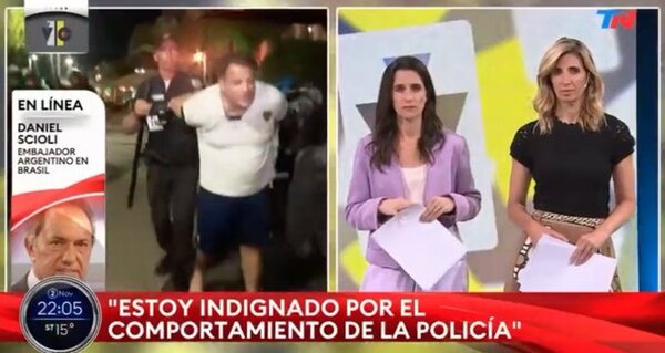 Embajador denuncia “represión brutal” contra hinchas de Boca en Brasil