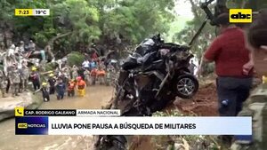 Video: Lluvia pone en pausa búsqueda de militares  - ABC Noticias - ABC Color
