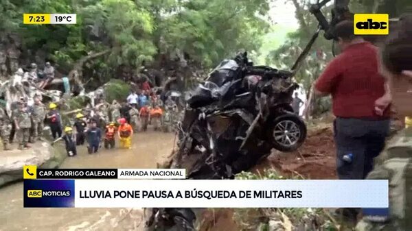 Video: Lluvia pone en pausa búsqueda de militares - ABC Noticias - ABC Color