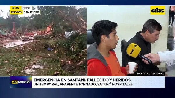 Video: Hospital Regional de Santaní quedó saturado tras temporal - ABC Noticias - ABC Color