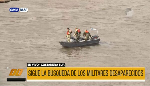 Buscan a militares desaparecidos en desembocadura del río Paraguay | Telefuturo