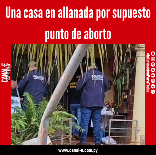 Una casa en allanada por supuesto punto de aborto