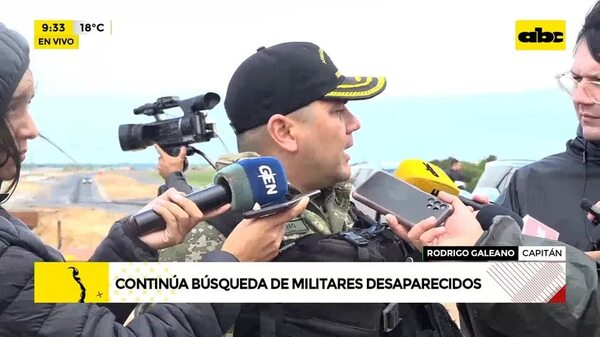 Video: Sigue la búsqueda de militares desaparecidos - ABC Noticias - ABC Color