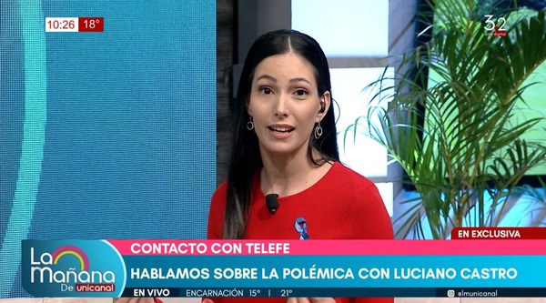 Dora tras lo acontecido con Luciano Castro: “Lo saludé con mucho respeto, no lo hice con malicia” - Unicanal