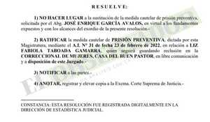 A Ultranza Py: Rechazan planteo de compurgamiento de pena mínima para acusada