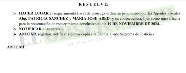 Otorgan prórroga para requerimiento sobre hurto del matelín del narco "Ryguasu"