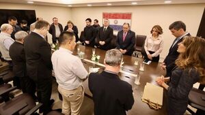 Peña visita a pastores evangélicos y hablan sobre el convenio de la UE