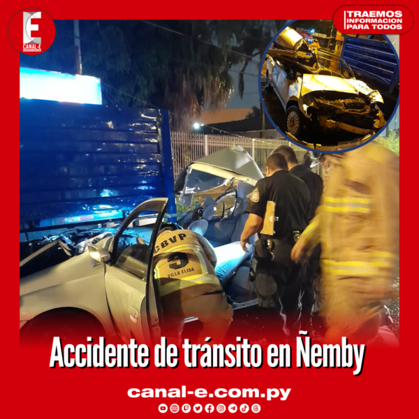 Grave accidente en Ñemby