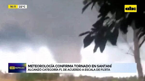 Video: Meteorología confirma tornado en Santaní - ABC Noticias - ABC Color