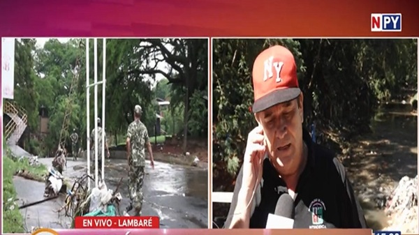 Emergencia vial y ambiental en Lambaré tras desastre por raudales - Noticias Paraguay