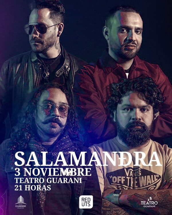 Salamandra en el Teatro Guarani presenta un repaso de sus mejores temas