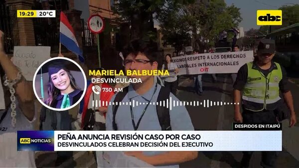 Despidos en Itaipú: Santiago Peña anuncia revisión caso por caso - ABC Noticias - ABC Color