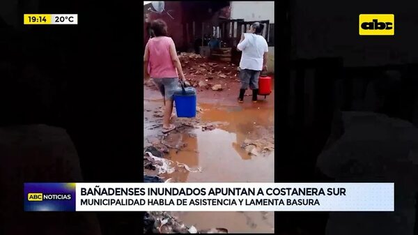 Video: bañadenses inundados apuntan a costanera sur - ABC Noticias - ABC Color