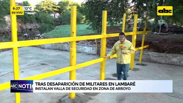 Video: Instalan vaya de seguridad en zona del arroyo - ABC Noticias - ABC Color