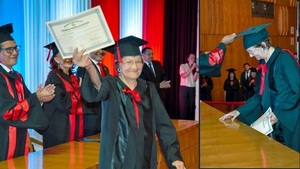 ¡Qué ejemplo! Con 83 años, mujer recibe su título de abogada - Noticias Paraguay