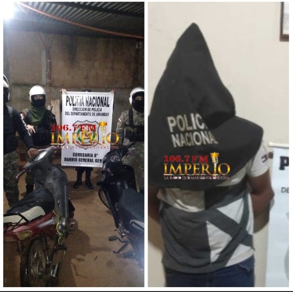 Brasileño es detenido por hurtar una motocicleta - Radio Imperio 106.7 FM