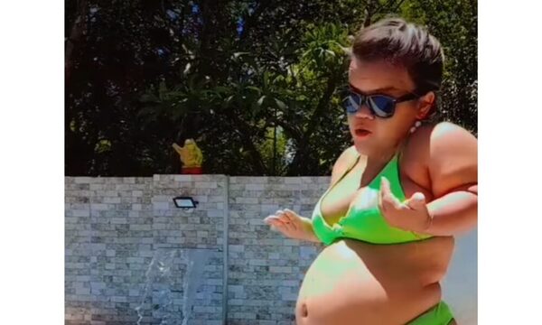 (VIDEO)Yasuri peló cuero mostrando su pancita