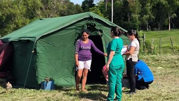 Continúa asistencia a familias evacuadas de San Cosme y Damián