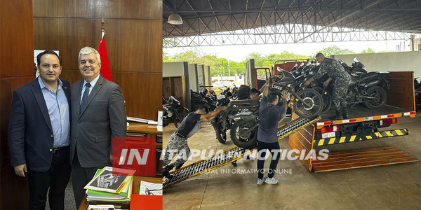PDTE. DE SECCIONAL SE ENCARGÓ DE REPARAR MOTOCICLETAS PARA EL GRUPO LINCE - Itapúa Noticias