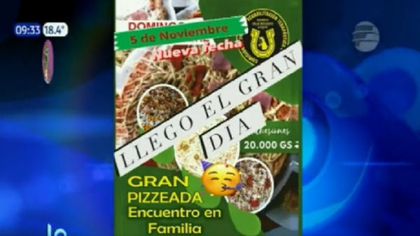 Pizzeada solidaria a beneficio de niños en Luque - Noticias Paraguay