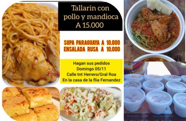 Sigue feria de comidas pro- familia Fernández del barrio Mariscal Estigarribia