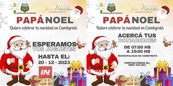 EN CAMBYRETÁ SE IMPULSA EL PROYECTO “POR UNA NAVIDAD FELIZ” - Itapúa Noticias