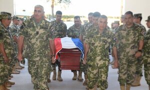 Rindieron homenaje a milico fallecido