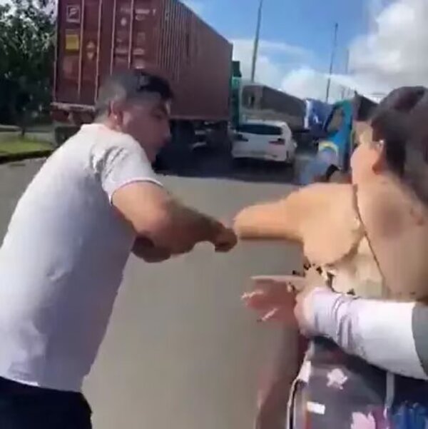 (VIDEO) Tolái agredió a una embarazada en Encarnación