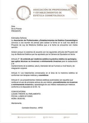 Gremio de medicina estética busca modificar proyecto de ley que amenaza empleos - ADN Digital