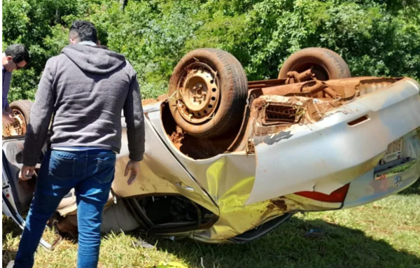 Murió el acompañante de un rodado que chocó por una vaca