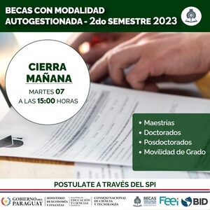 Becal recuerda que hasta mañana martes pueden postularse a becas para el exterior - .::Agencia IP::.