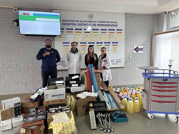 Hospital Distrital de Hernandarias recibe importantes elementos e insumos | DIARIO PRIMERA PLANA