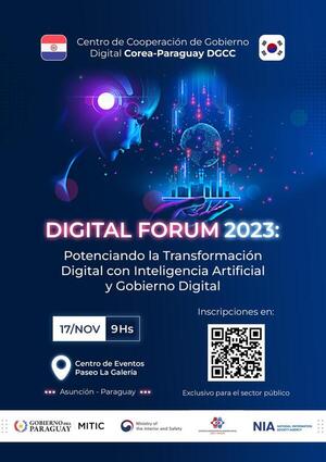 MITIC realizará Foro Digital dirigido al funcionario del sector público con expertos de Corea del Sur