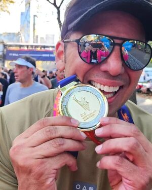 NutriDiego corrió la Maratón de Nueva York - Gente - ABC Color