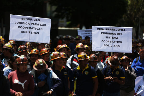 Mineros marchan contra las restricciones a la explotación de oro en áreas protegidas en Bolivia - MarketData