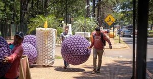 Navidad Sustentable: se inició proceso de instalación de los adornos en calles de CDE - ABC en el Este - ABC Color