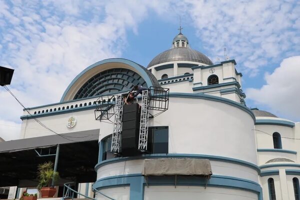 Instalan nuevos equipos de sonido en la Basílica de Caacupé - Nacionales - ABC Color