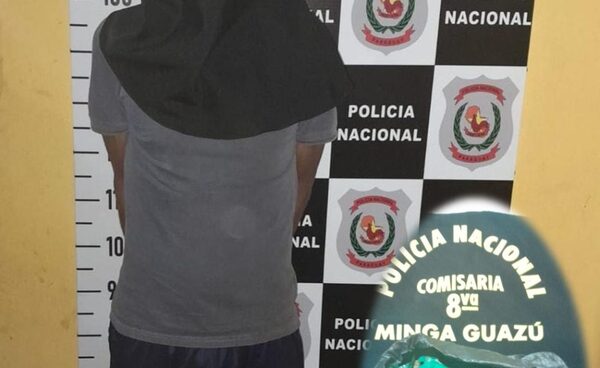 Hombre cae con marihuana